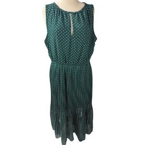 Green Polka Dot Maison Jules Dress - Size XXL